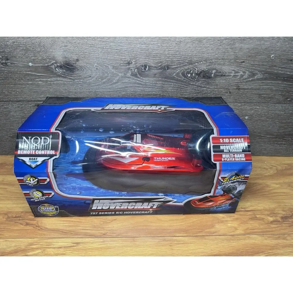 NQD 757 Series Radio Control Hovercraft Super Sports 1:10 Scale 2.4GHz Red Boat